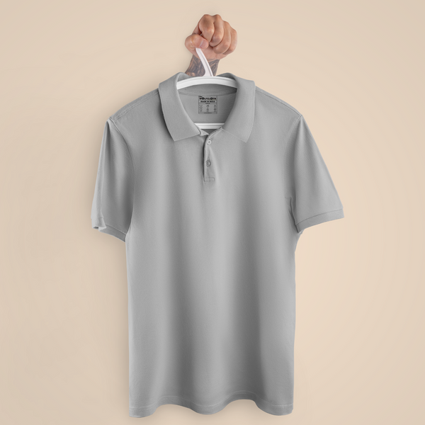 Grey - Polo T-shirt