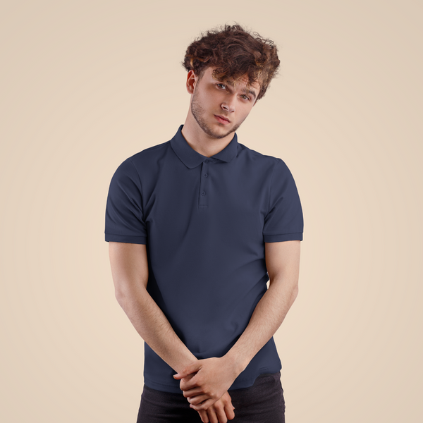 Navi Blue - Polo T-shirt