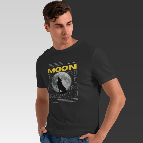 Moon Black T-shirt