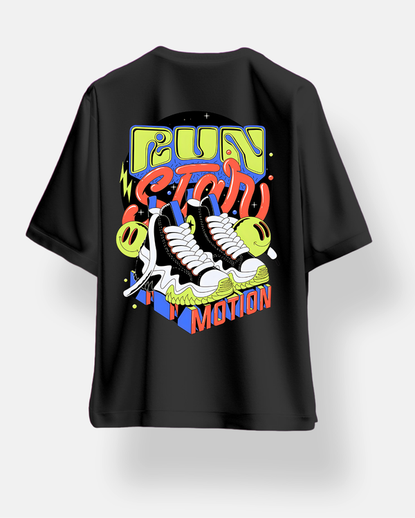 Run Start Printed Oversize T-shirt