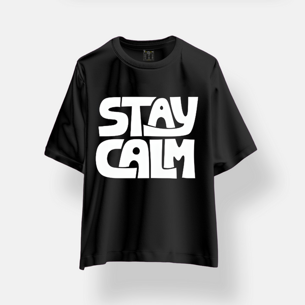 Stay calm Printed Oversize T-shirt