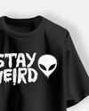Stay Weird Printed Oversize T-shirt