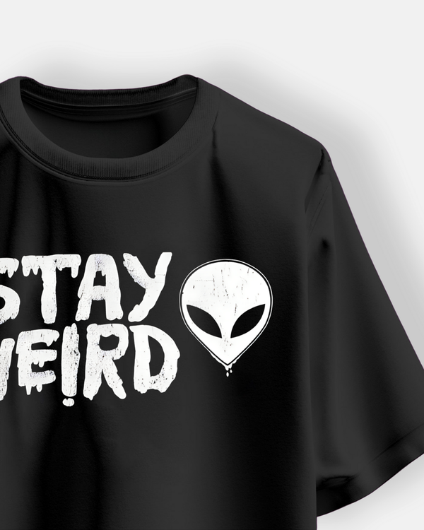 Stay Weird Printed Oversize T-shirt