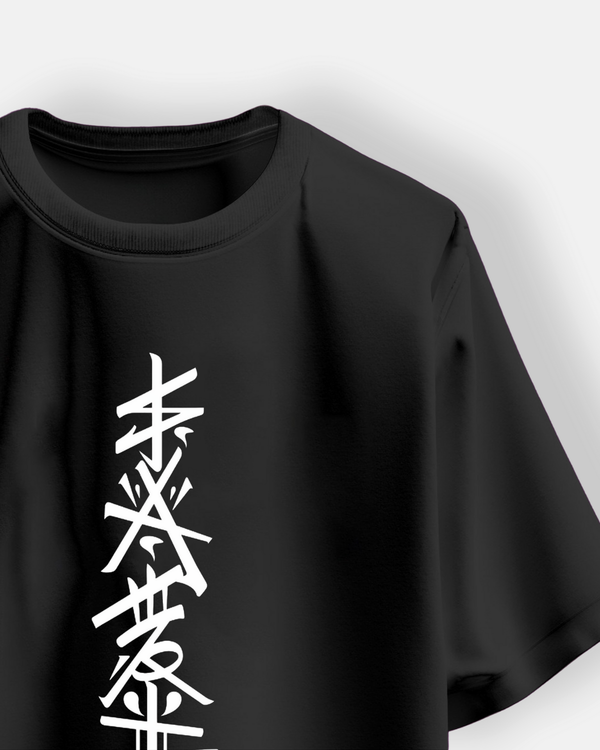 Samurai With Sward Oversized Tshirt