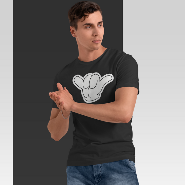 Shaka Hand Black T-shirt