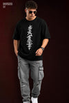 Samurai With Sward Oversized Tshirt