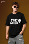 Stay Weird Printed Oversize T-shirt