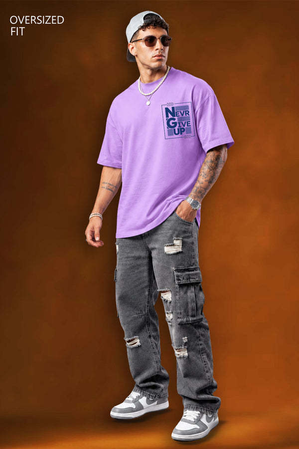 Never Give Up Oversized Tshirt