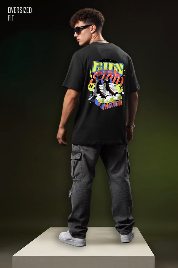 Run Start Printed Oversize T-shirt