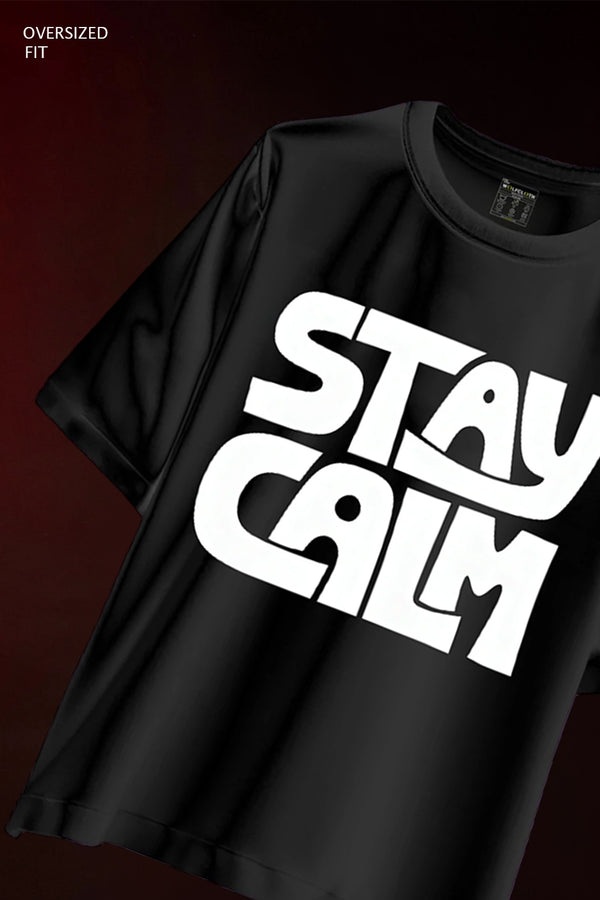 Stay calm Printed Oversize T-shirt
