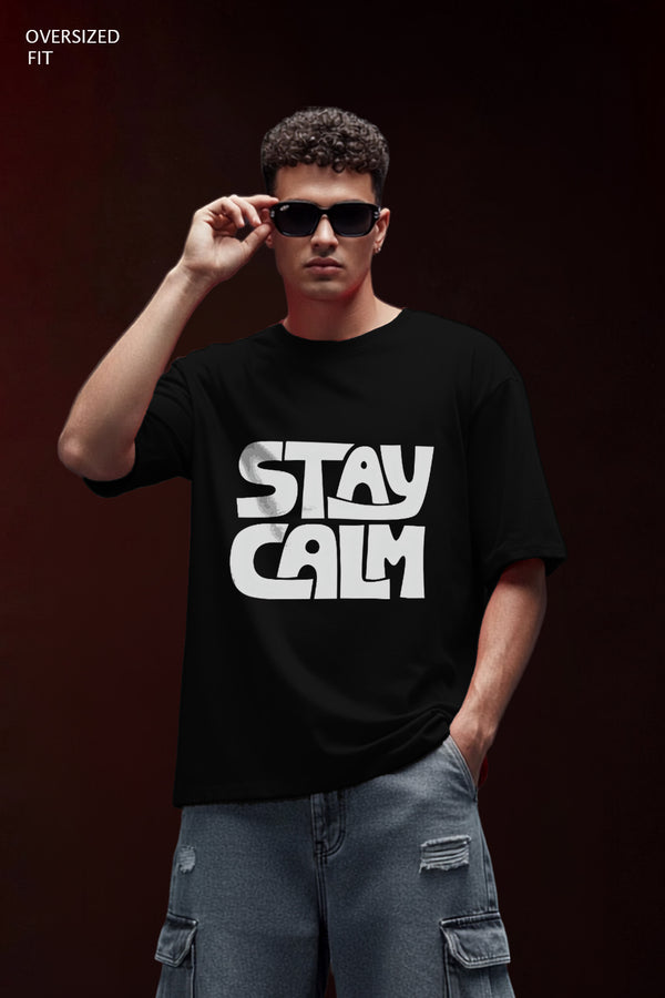 Stay calm Printed Oversize T-shirt