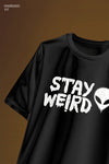 Stay Weird Printed Oversize T-shirt